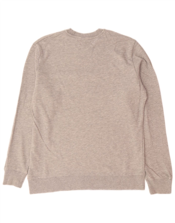 Champion Mens Graphic Sweatshirt Jumper Medium Grey Flecked Cotton