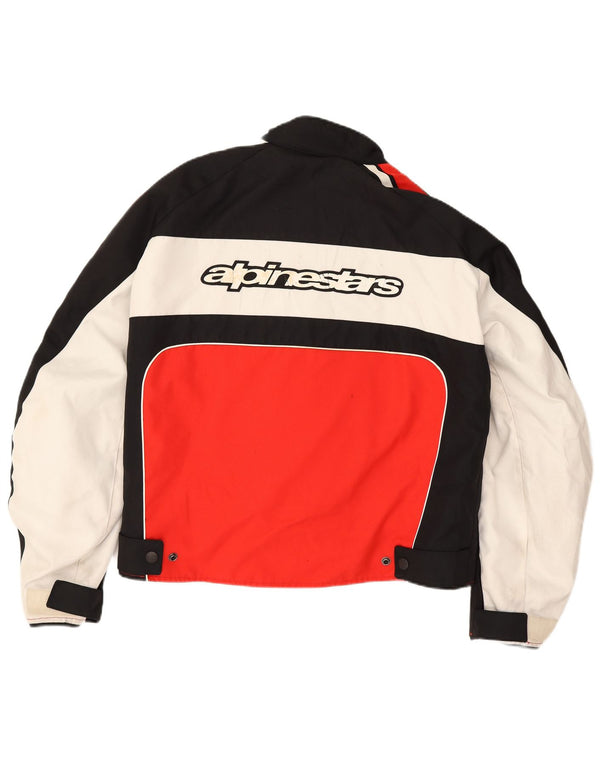 Alpinestars Mens Graphic Racer Jacket UK 42 XL Red Colourblock Polyester