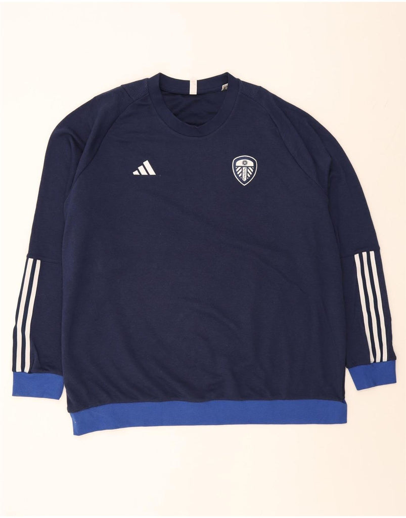 ADIDAS Mens Sweatshirt Jumper 3XL Navy Blue Cotton Vintage Adidas and Second-Hand Adidas from Messina Hembry 