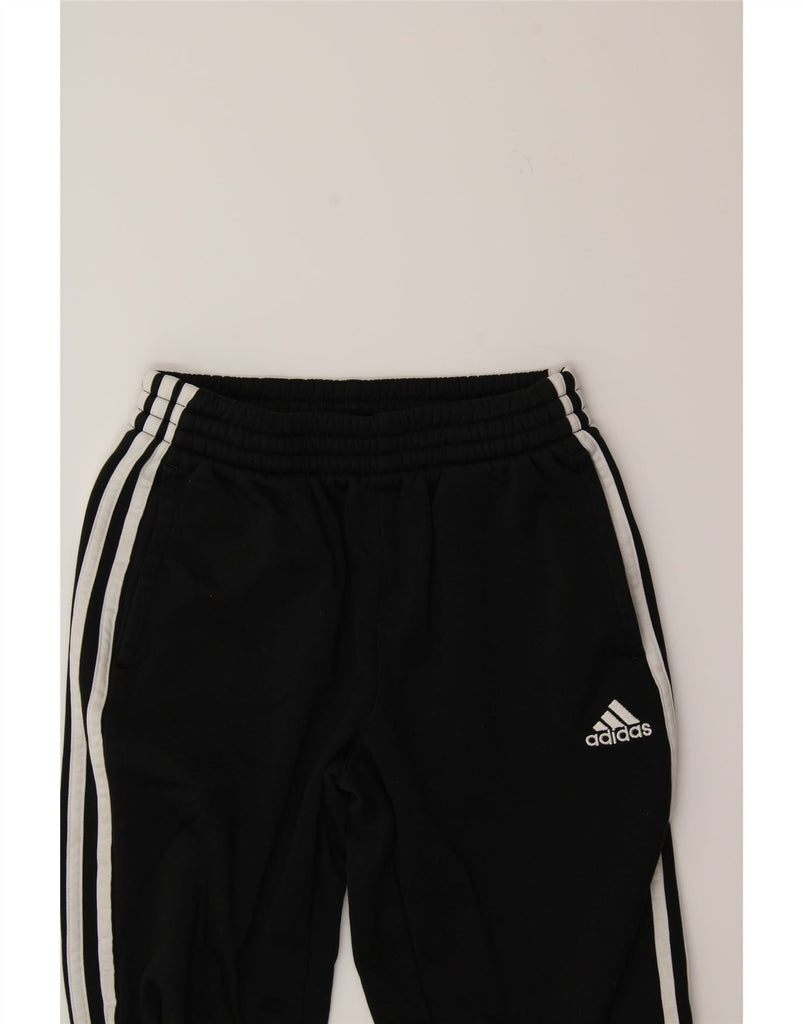 ADIDAS Boys Tracksuit Trousers 9-10 Years  Black Vintage Adidas and Second-Hand Adidas from Messina Hembry 