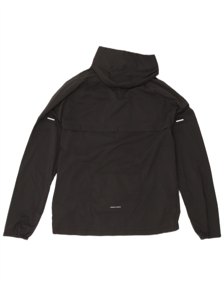 Nike Mens Hooded Tracksuit Top Jacket Small Black Polyester