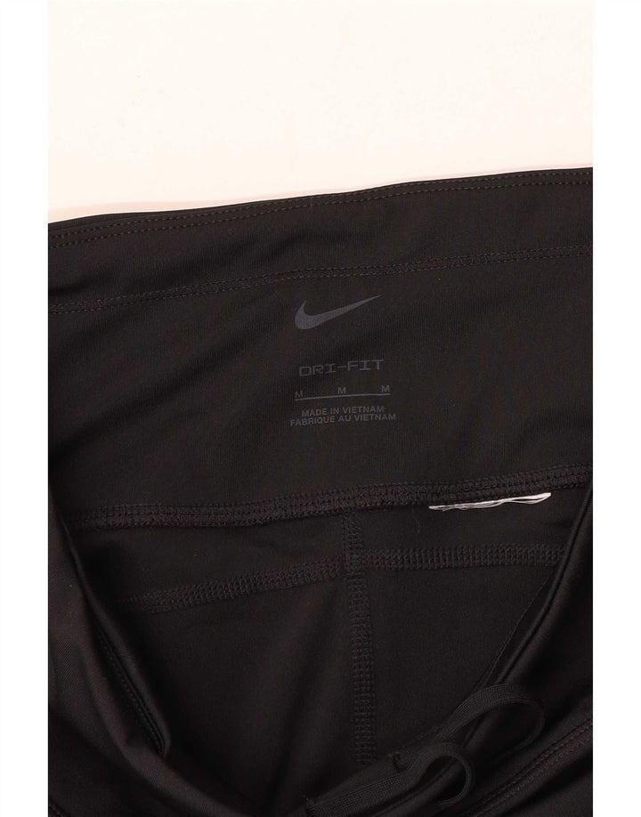 Nike Womens Dri Fit Tracksuit Trousers UK 14 Medium Black