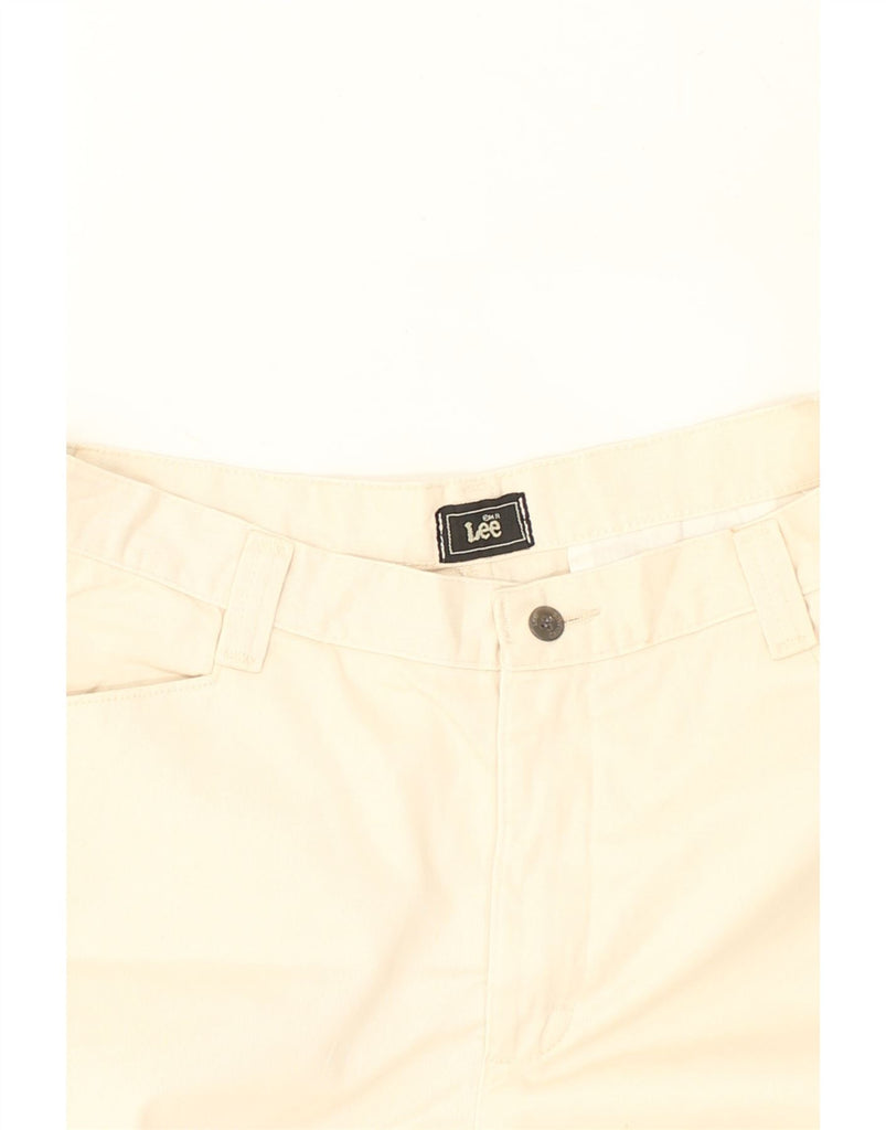 LEE Womens Straight Casual Trousers W32 L27 Beige | Vintage Lee | Thrift | Second-Hand Lee | Used Clothing | Messina Hembry 