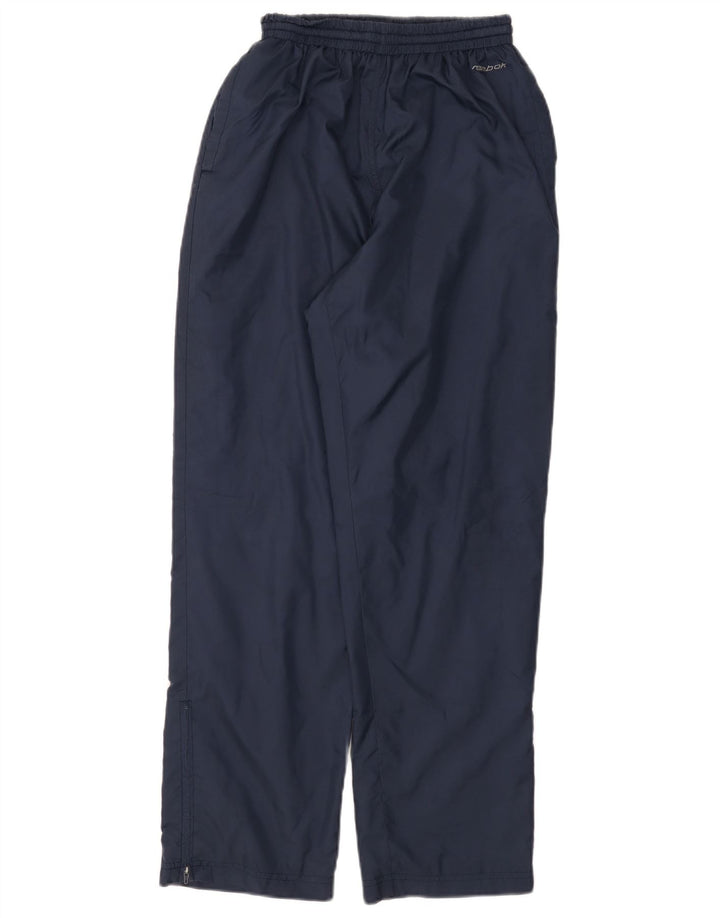 Reebok Mens Tracksuit Trousers Medium  Navy Blue Nylon