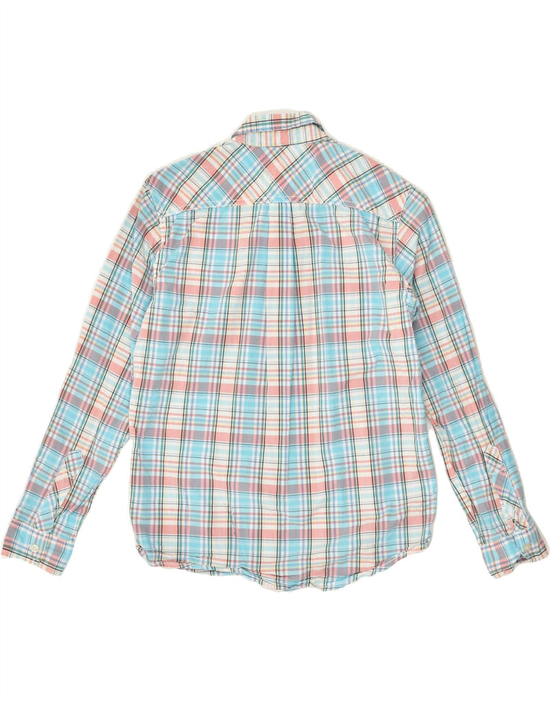 TOMMY HILFIGER Boys Shirt 12-13 Years Medium  Blue Check Cotton | Vintage Tommy Hilfiger | Thrift | Second-Hand Tommy Hilfiger | Used Clothing | Messina Hembry 