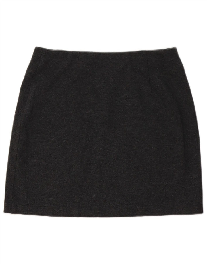 Marks & Spencer Womens Mini Skirt UK 10 Small W30 Grey Viscose