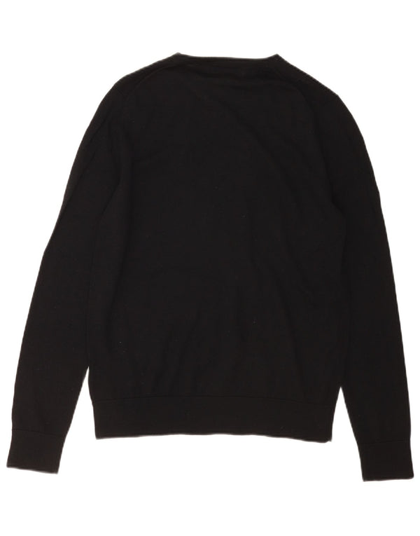 Marks & Spencer Womens Crew Neck Jumper Sweater UK 12 Medium Black