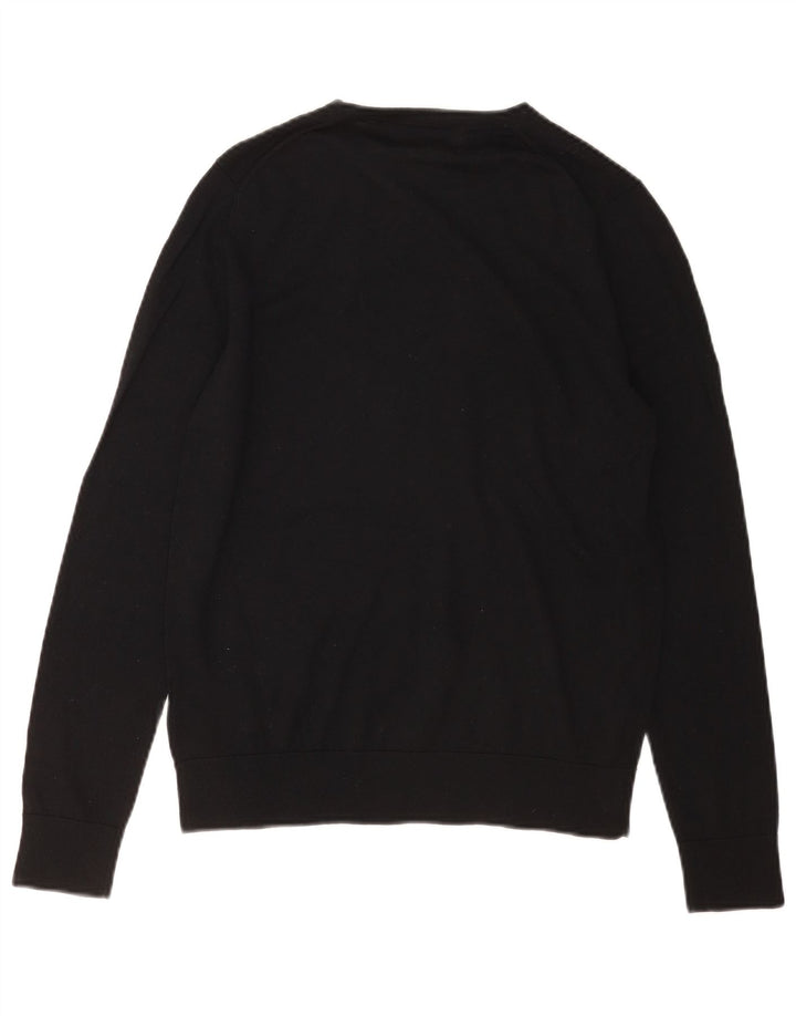 Marks & Spencer Womens Crew Neck Jumper Sweater UK 12 Medium Black