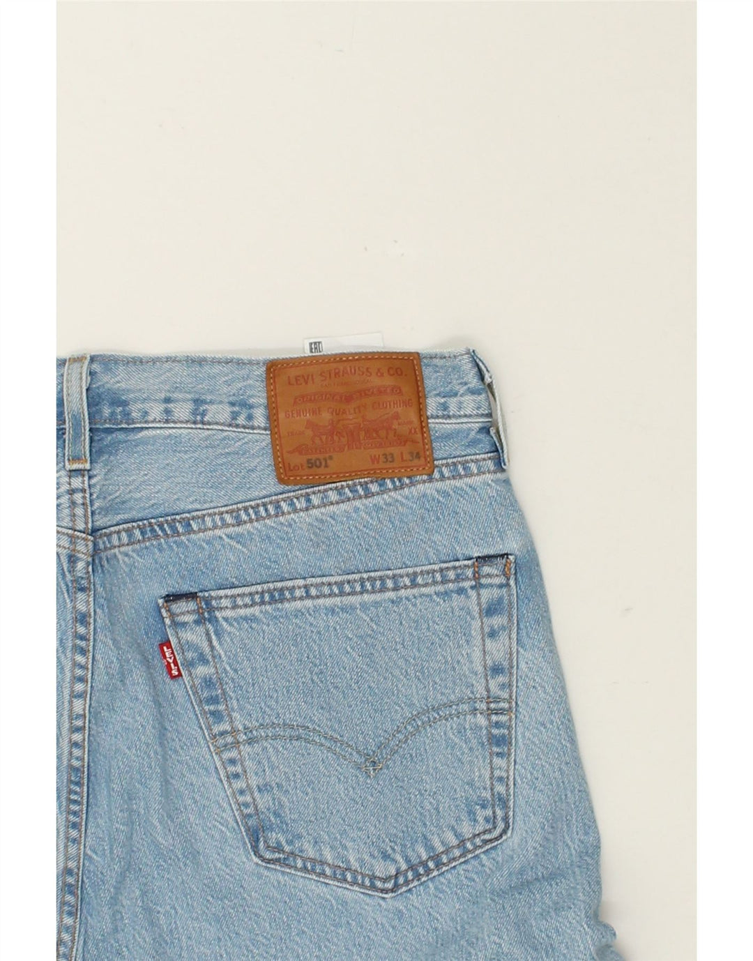 LEVI'S Mens 504 Straight Jeans W33 L32 Blue Cotton