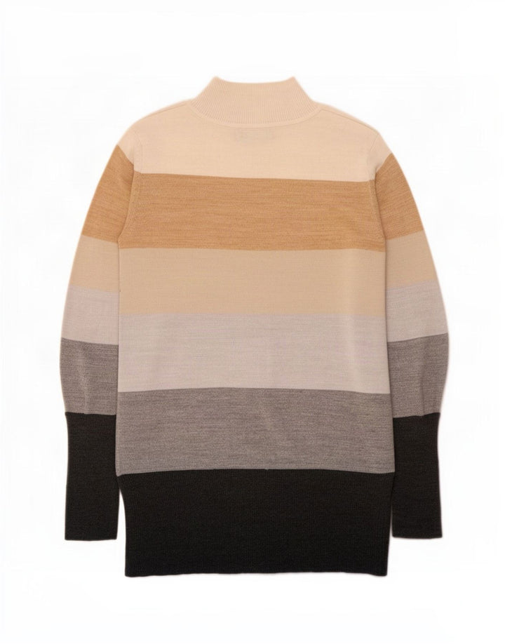 Marks & Spencer Womens Turtle Neck Jumper Sweater UK 10 Small Multicoloured