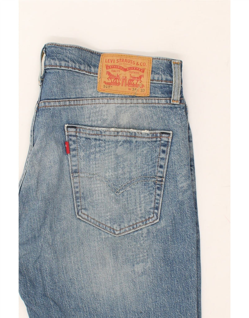 LEVI'S Mens 511 Slim Jeans W34 L32 Blue | Vintage Levi's | Thrift | Second-Hand Levi's | Used Clothing | Messina Hembry 