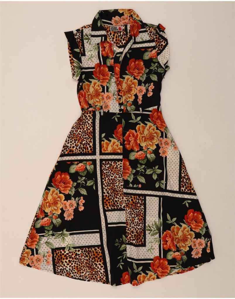 RIVER ISLAND Womens Maxi A-Line Dress UK 10 Small Multicoloured Patchwork Vintage River Island and Second-Hand River Island from Messina Hembry 