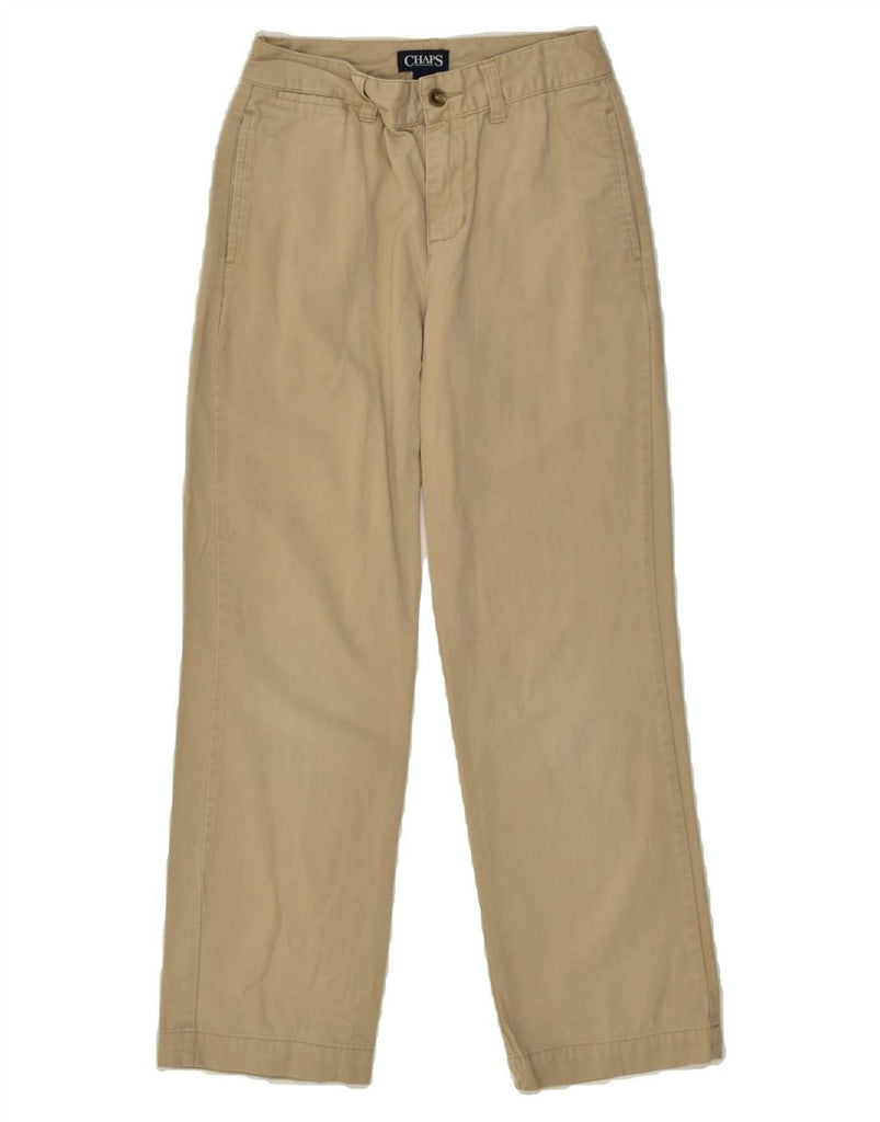 CHAPS Boys Straight Casual Trousers 9-10 Years W24 L24  Beige Cotton | Vintage Chaps | Thrift | Second-Hand Chaps | Used Clothing | Messina Hembry 