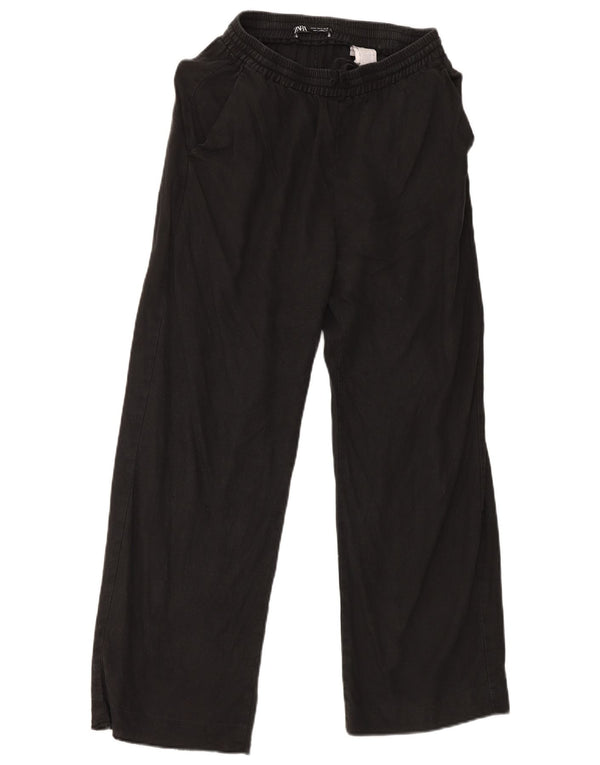 Zara Mens Tracksuit Trousers Medium Black Viscose