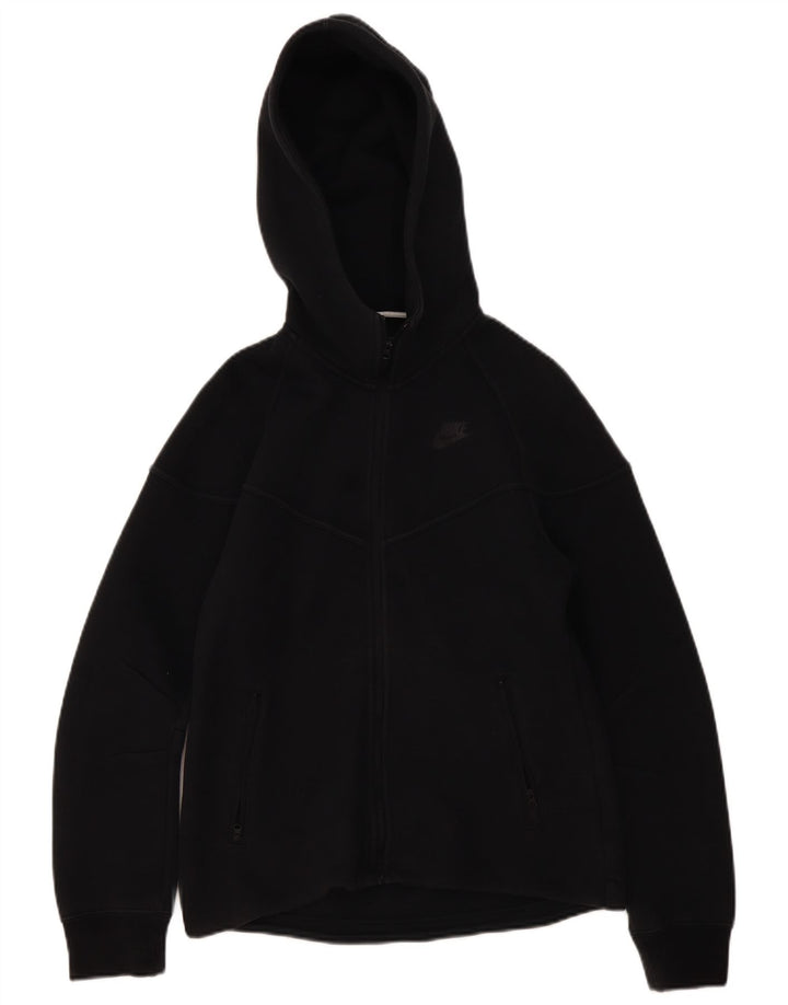 Nike Mens Zip Hoodie Sweater Small Black Cotton