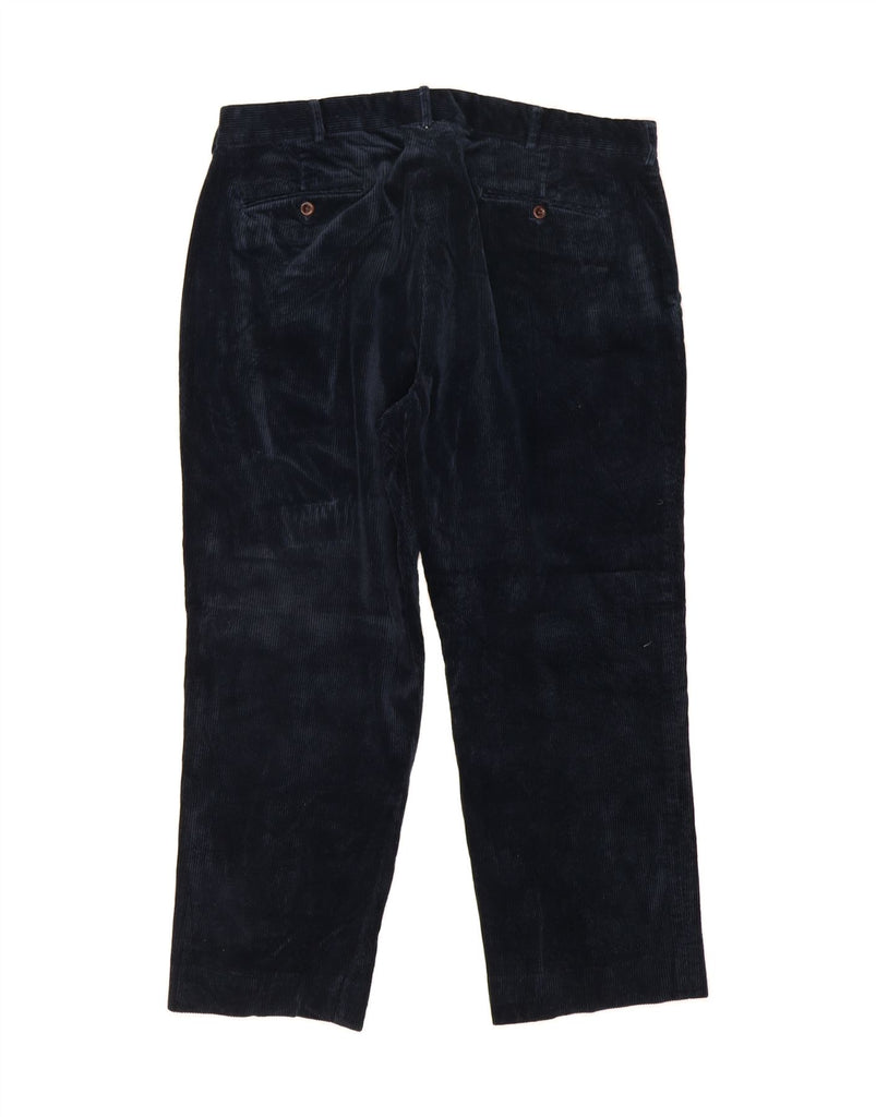 POLO RALPH LAUREN Mens Corduroy Cropped Trousers W38 L26  Navy Blue Vintage Polo Ralph Lauren and Second-Hand Polo Ralph Lauren from Messina Hembry 