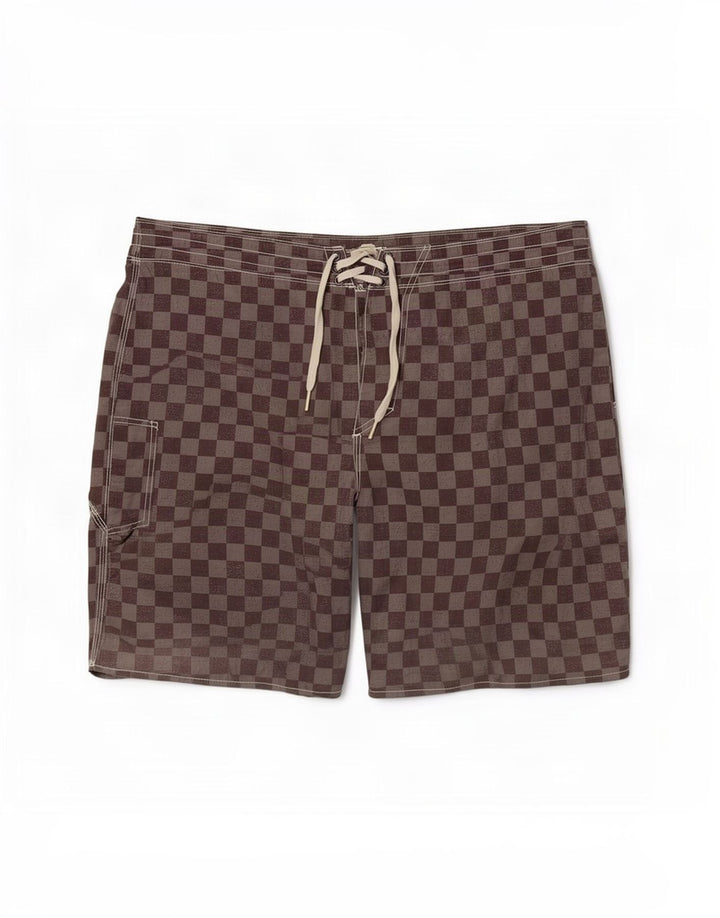 Vans Mens Swimming Shorts Large Grey Geometric