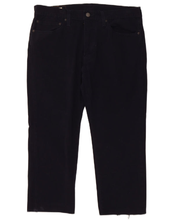 Levi's Mens 511 Straight Casual Trousers W34 L23 Navy Blue Cotton