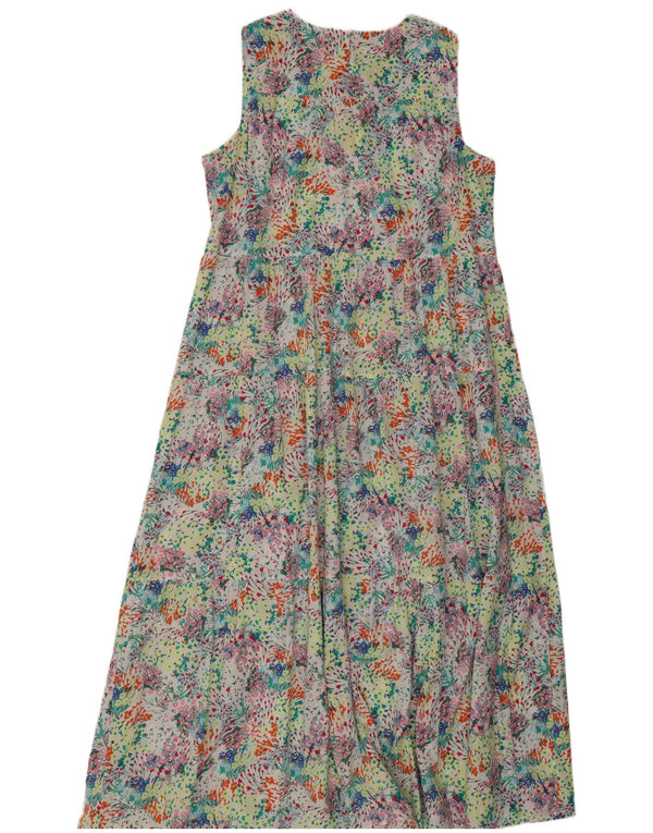 Marks & Spencer Womens Maxi Dress UK 14 Large Multicoloured Floral