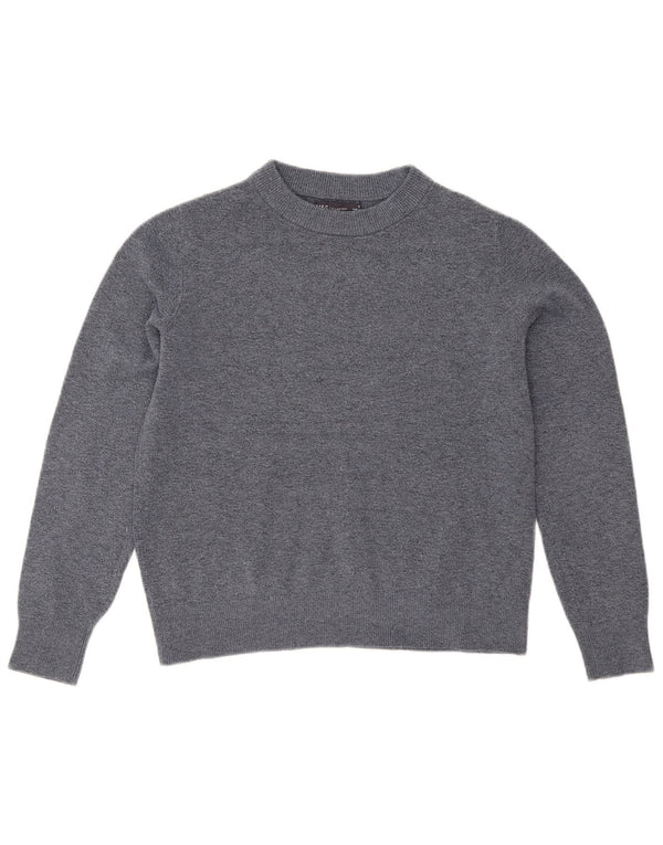 Marks & Spencer Womens Boat Neck Jumper Sweater UK 10 Small Navy Blue