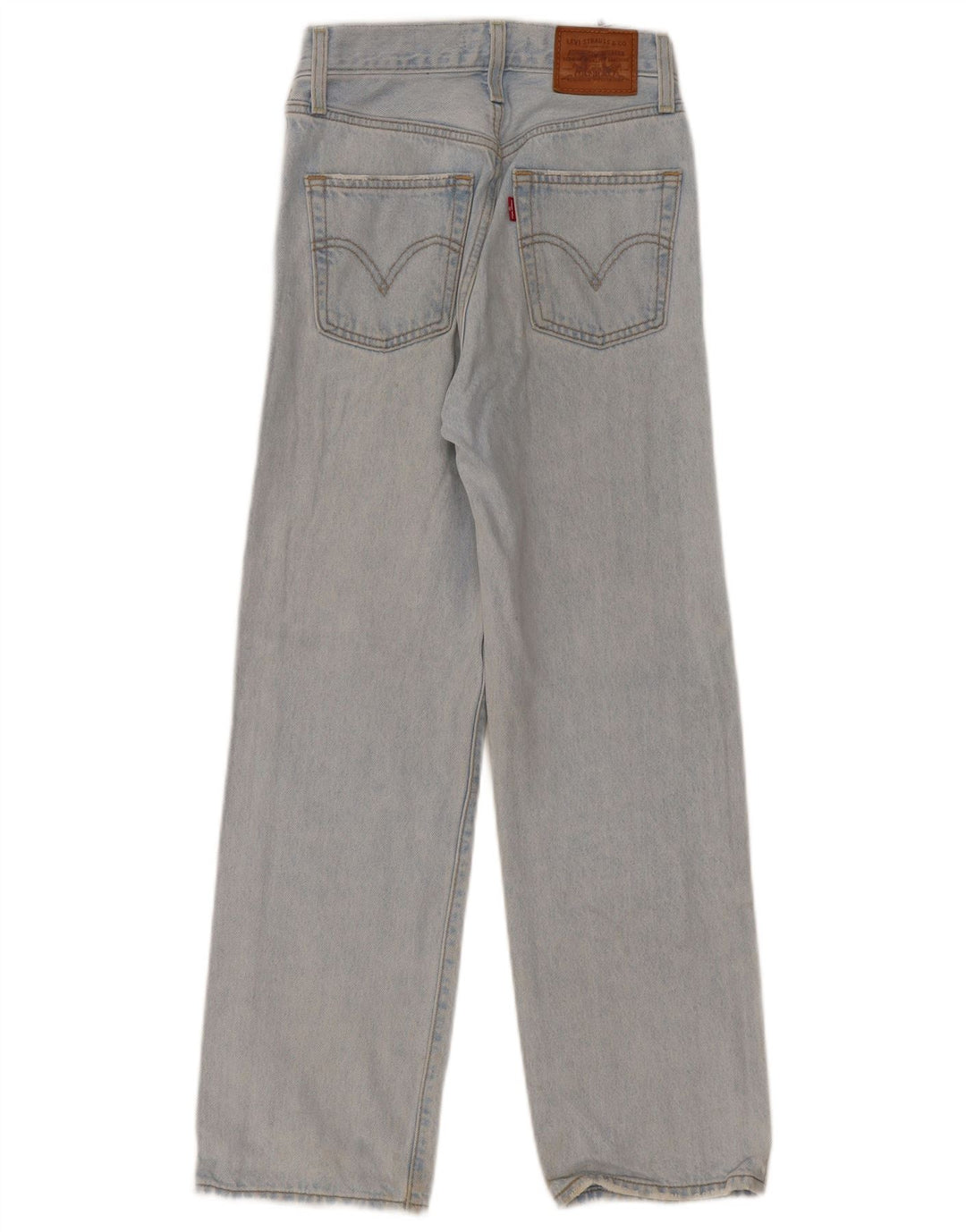 Levi's Womens Ribcage Straight Jeans W23 L27 Blue Cotton