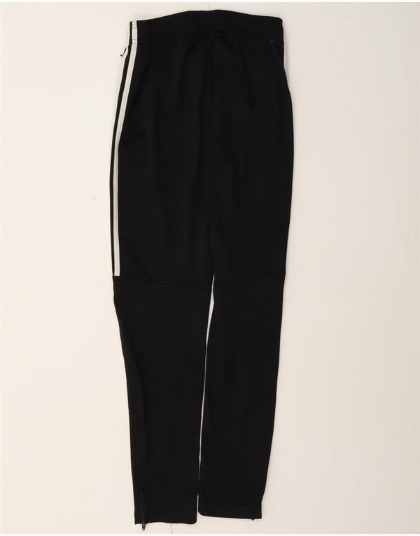 Adidas Boys Dri Fit Tracksuit Trousers 13-14 Years Black Polyester