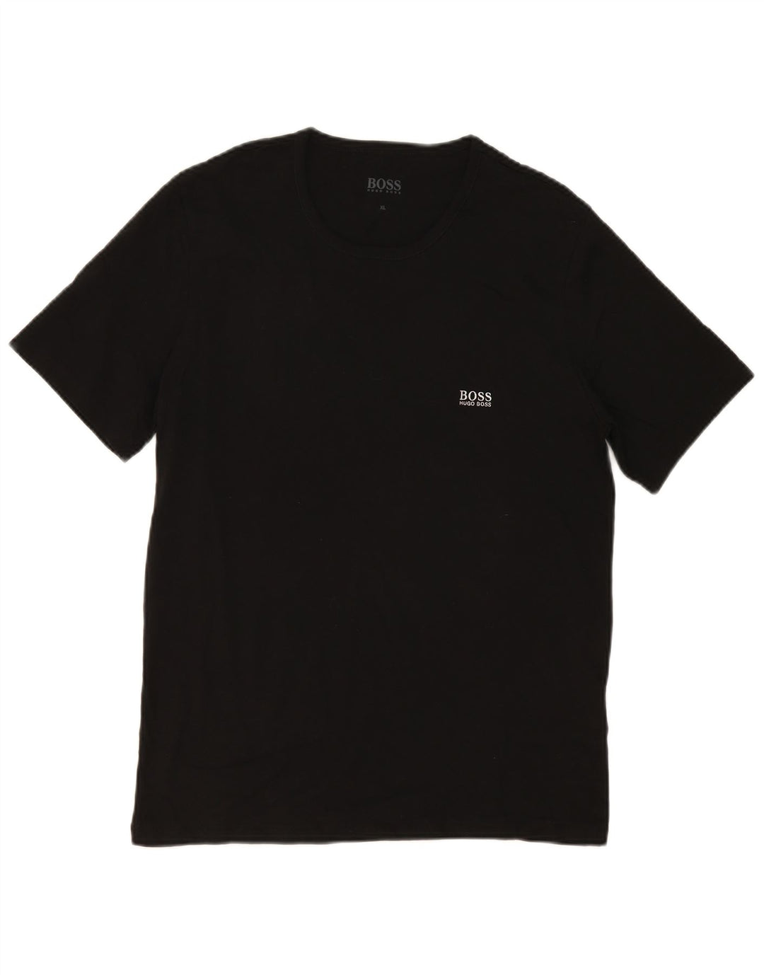 Hugo Boss Mens T-Shirt Top XL Black Cotton