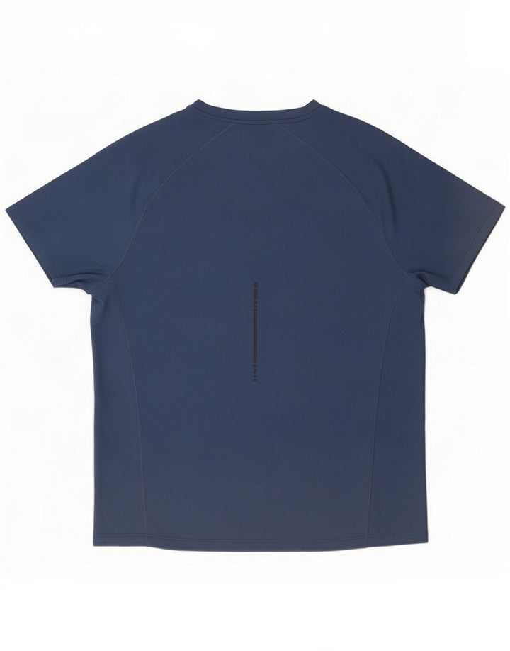Asics Mens T-Shirt Top Large Blue Polyester