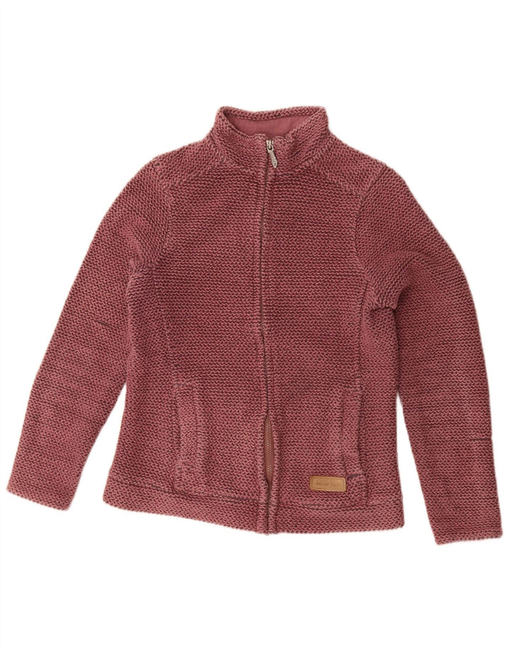 Weird Fish Womens Tracksuit Top Jacket UK 8 Small Pink Cotton