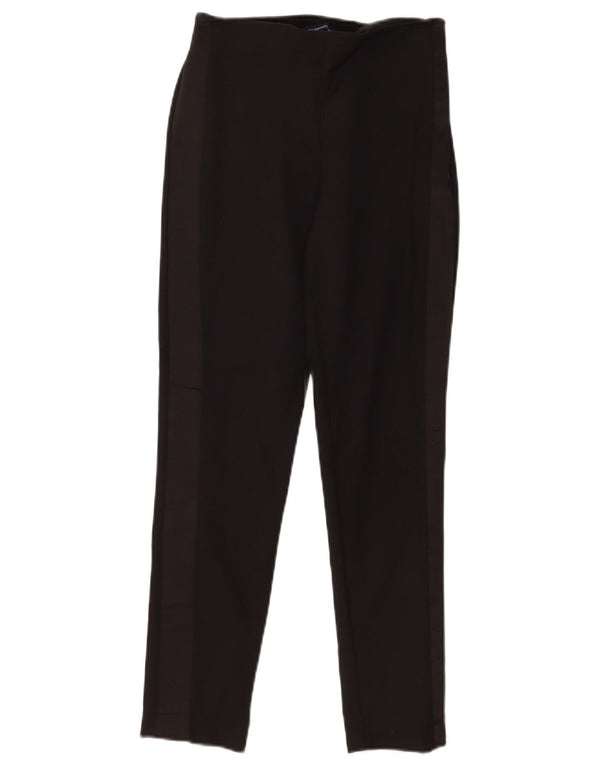 French Connection Womens Casual Trousers UK 8 Small W24 L26 Black