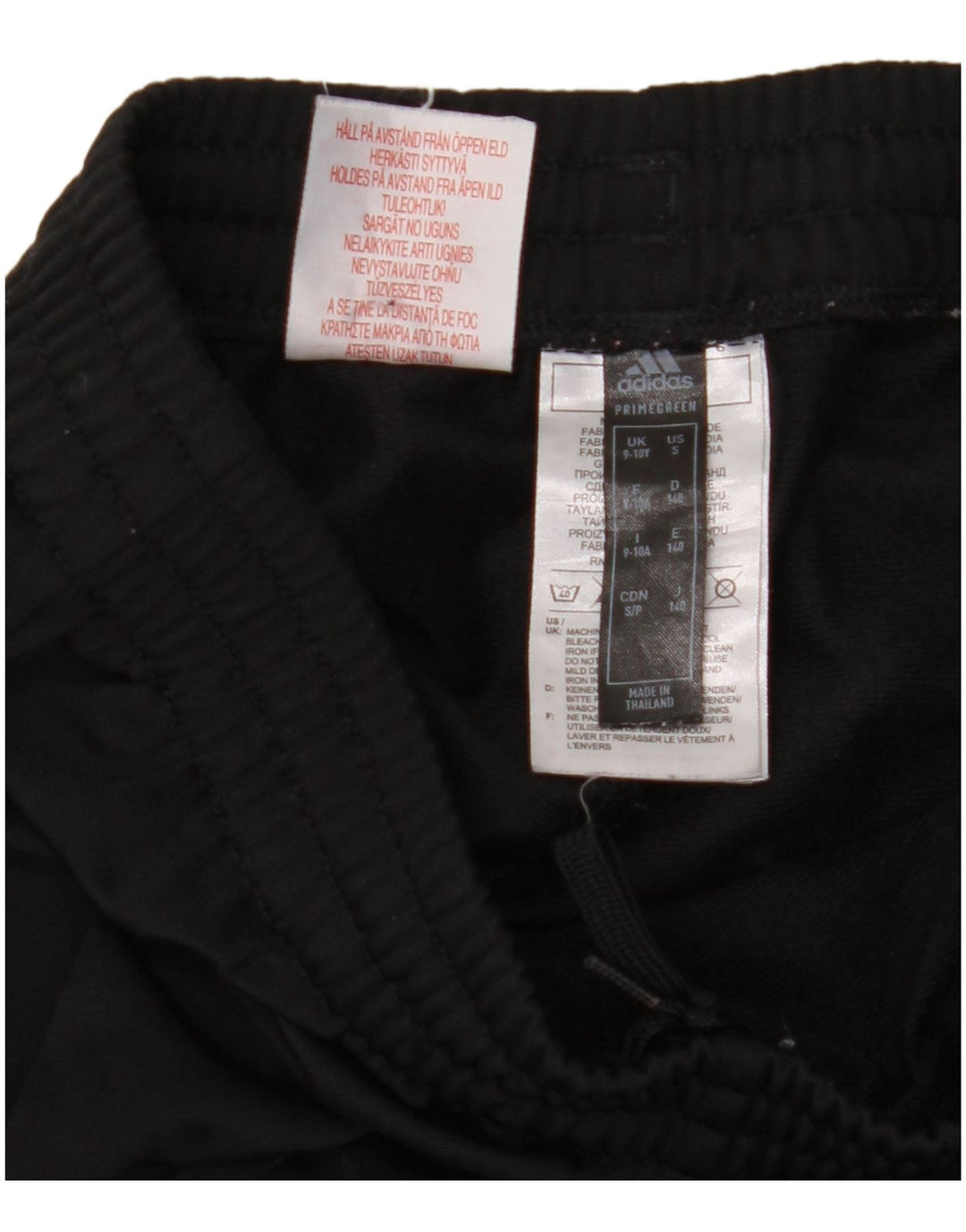 ADIDAS Boys Primegreen Tracksuit Trousers Joggers 9-10 Years  Black