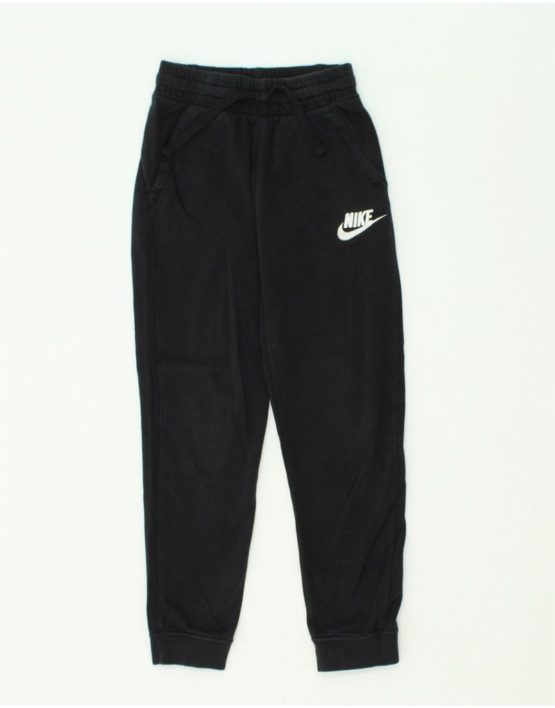 NIKE Boys Tracksuit Trousers Joggers 12-13 Years Medium  Black Cotton | Vintage Nike | Thrift | Second-Hand Nike | Used Clothing | Messina Hembry 
