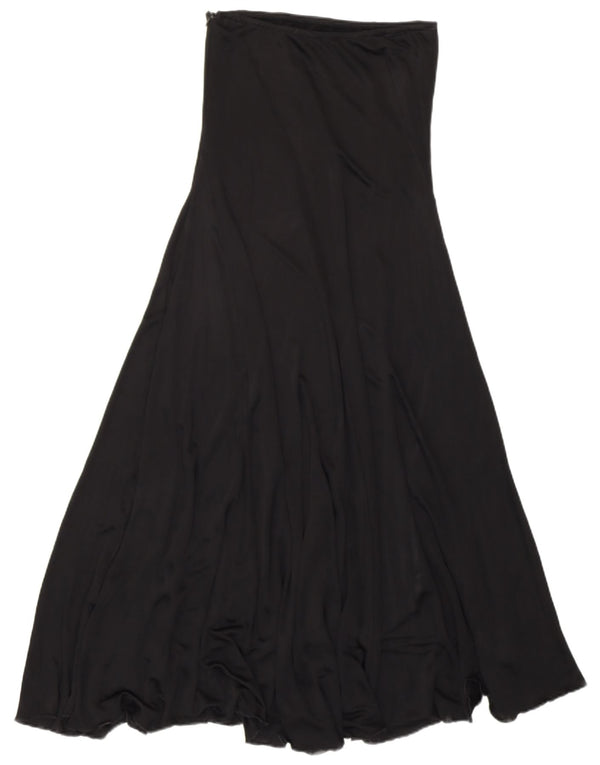 Blumarine Womens High Waist Maxi Skirt IT 40 Small W26  Black Viscose