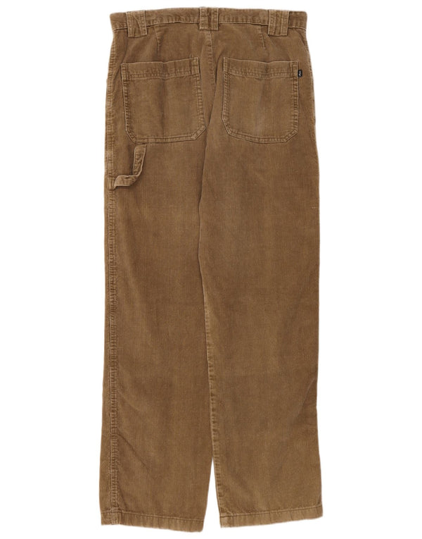 Asics Mens Straight Corduroy Trousers IT 48 Medium W32 L32 Beige Cotton