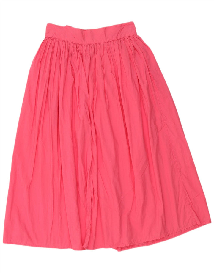Benetton Womens A-Line Skirt IT 44 Medium W28  Pink Cotton