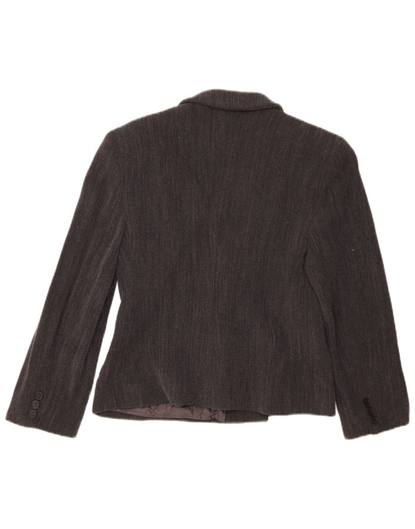 Giorgio Armani Womens Blazer Jacket IT 42 Medium Grey Pinstripe