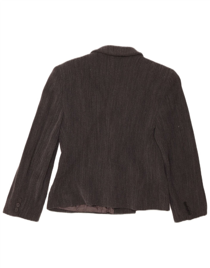 Giorgio Armani Womens Blazer Jacket IT 42 Medium Grey Pinstripe