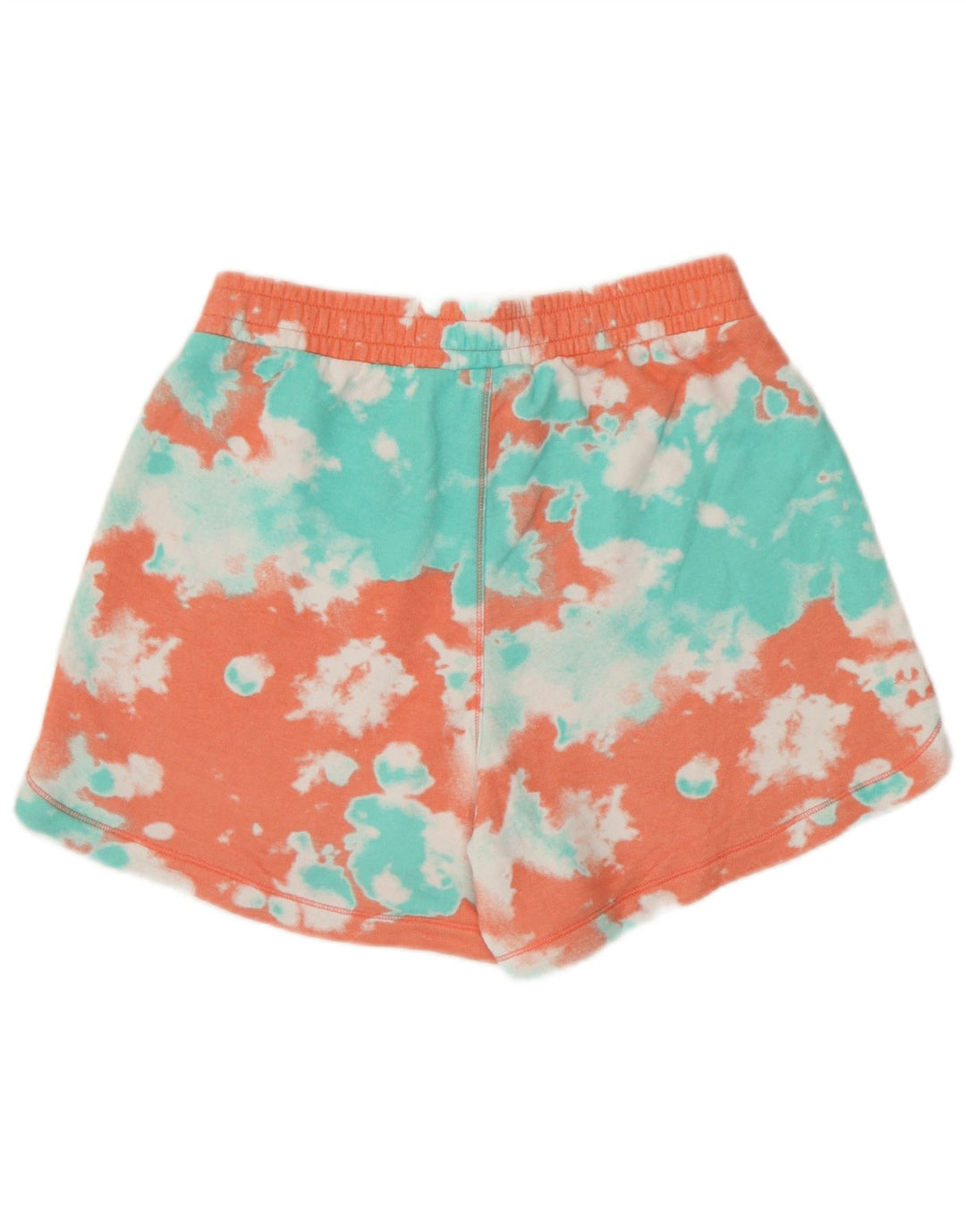 Champion Womens Sport Shorts UK 14 Medium  Multicoloured Tie Dye Cotton