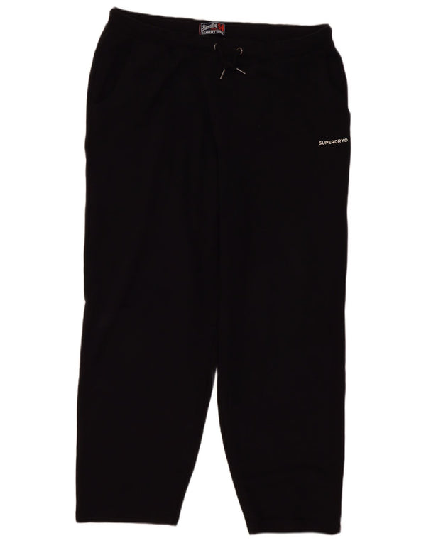 Superdry Womens Tracksuit Trousers UK 16 Large Black