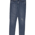 LEVI'S Womens 711 Distressed Skinny Jeans W29 L31 Blue Lyocell