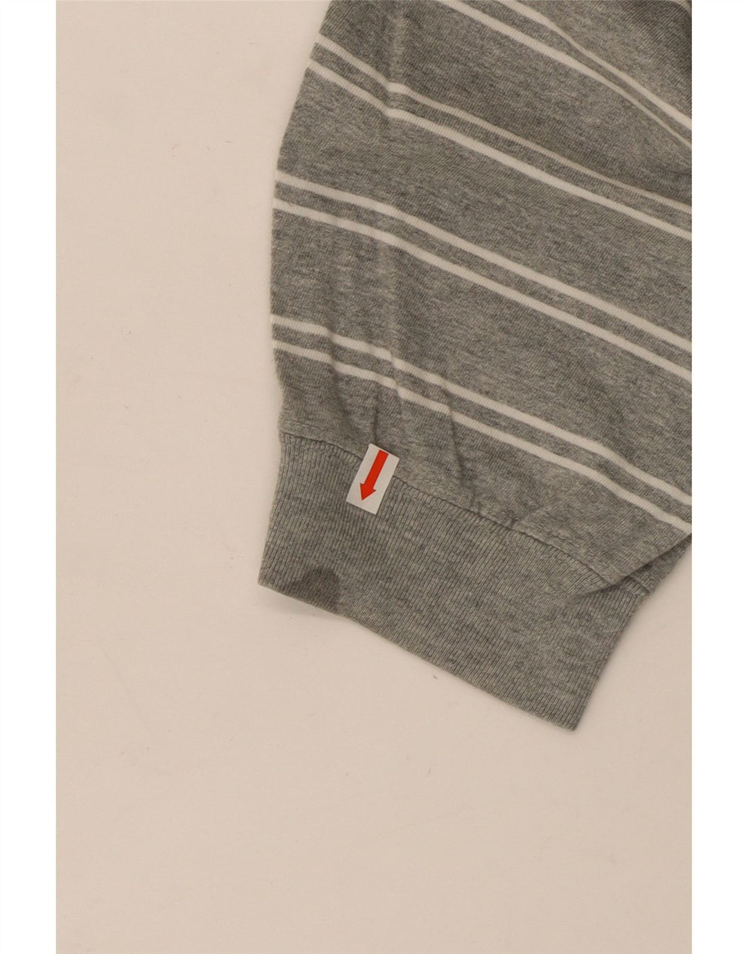 Nike Mens Top Long Sleeve XL Grey Striped Cotton
