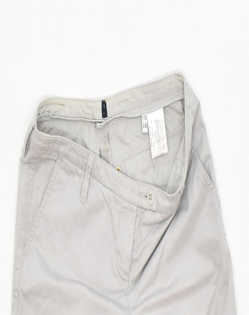 ARMANI JEANS Womens Low Waist Chino Trousers EU 42 Medium W30 L29 Grey | Vintage | Thrift | Second-Hand | Used Clothing | Messina Hembry 