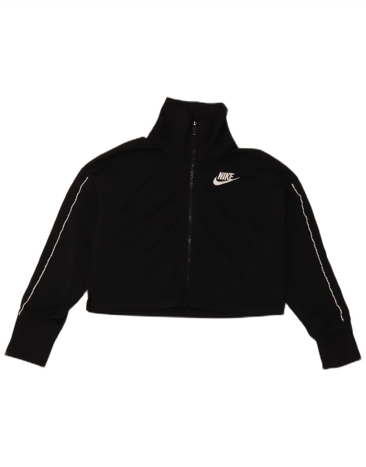 Nike Girls Full Tracksuit 10-11 Years Medium Black Polyester