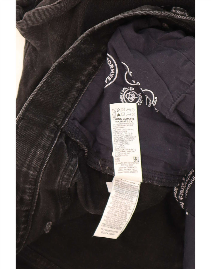 Marks & Spencer Mens Straight Jeans W42 L27 Black Cotton