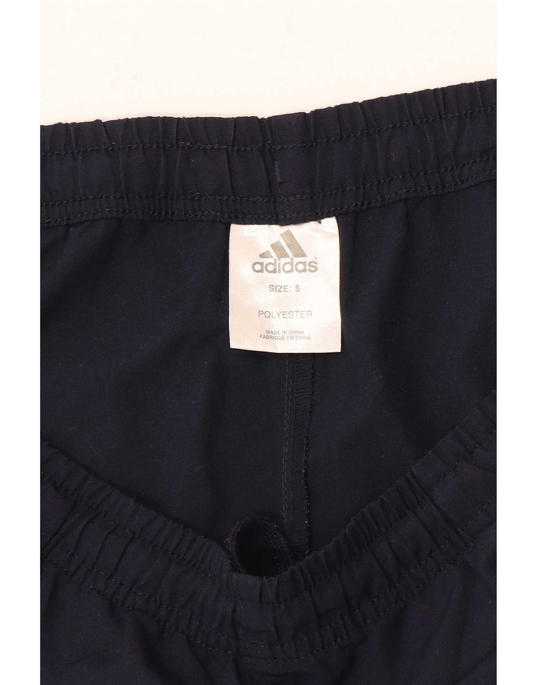 Adidas Womens Sport Shorts UK 8 Small Navy Blue Polyester