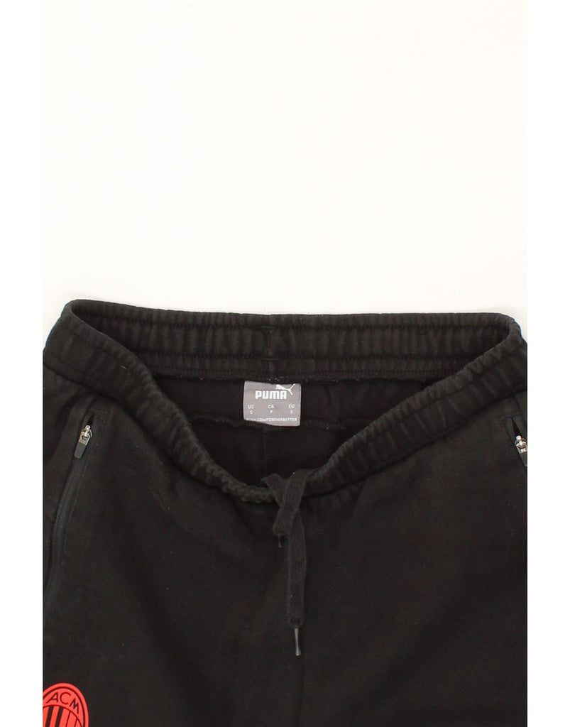 PUMA Mens AC Milan Graphic Tracksuit Trousers Small  Black Cotton Vintage Puma and Second-Hand Puma from Messina Hembry 