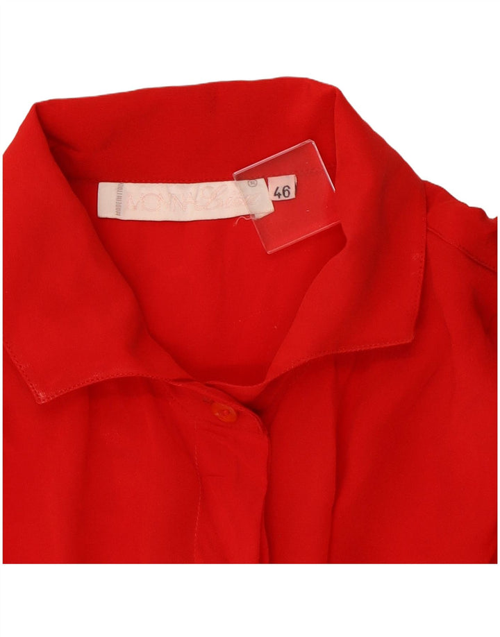 Vintage Womens Shirt Blouse IT 46 Large Red