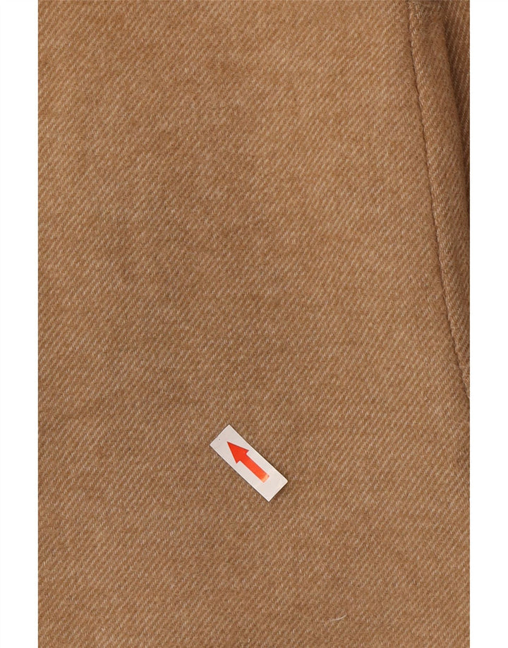 Zara Womens Oversized Overcoat UK 14 Medium Beige Wool