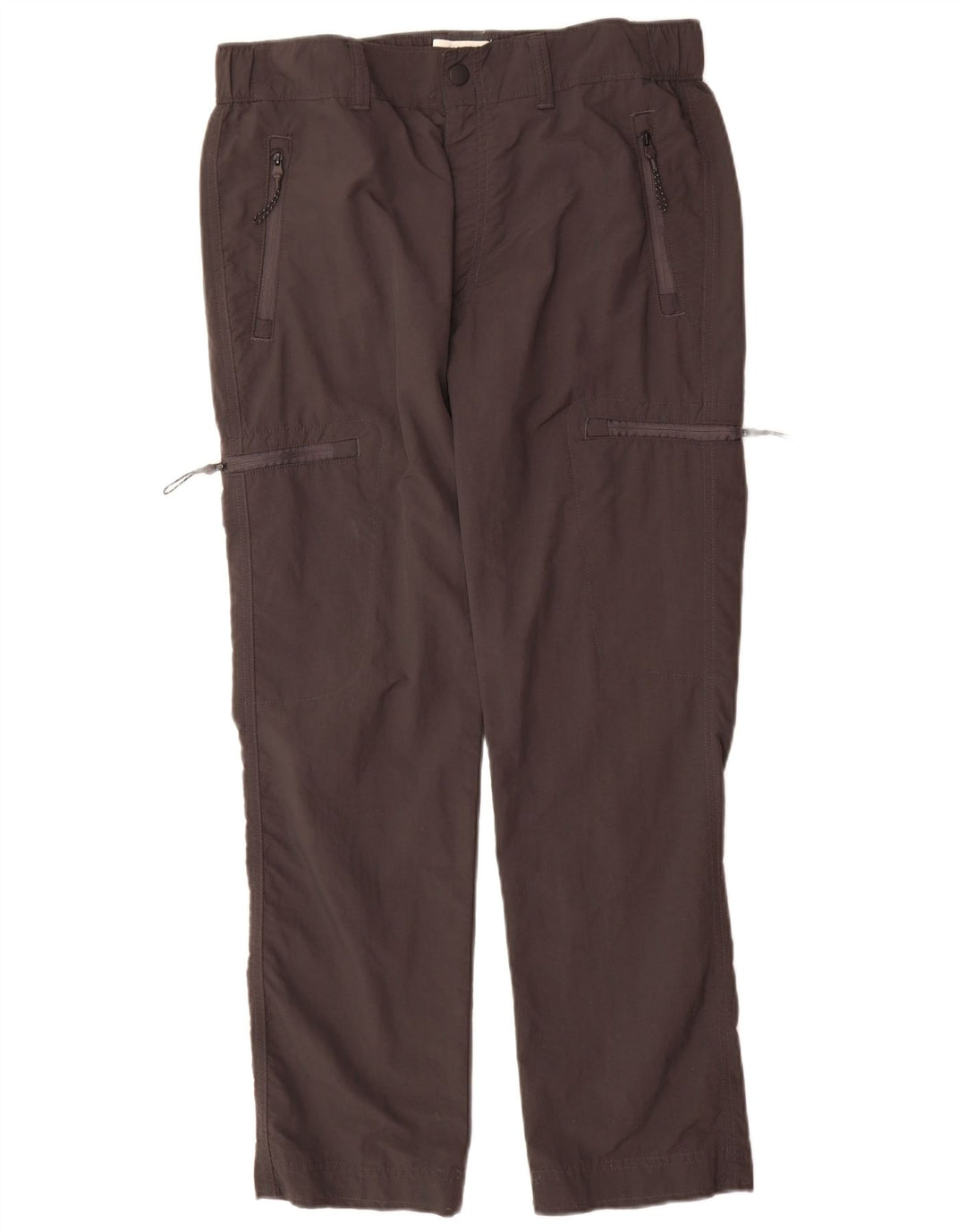 Marks & Spencer Mens Straight Cargo Trousers W32 L29 Grey Polyamide