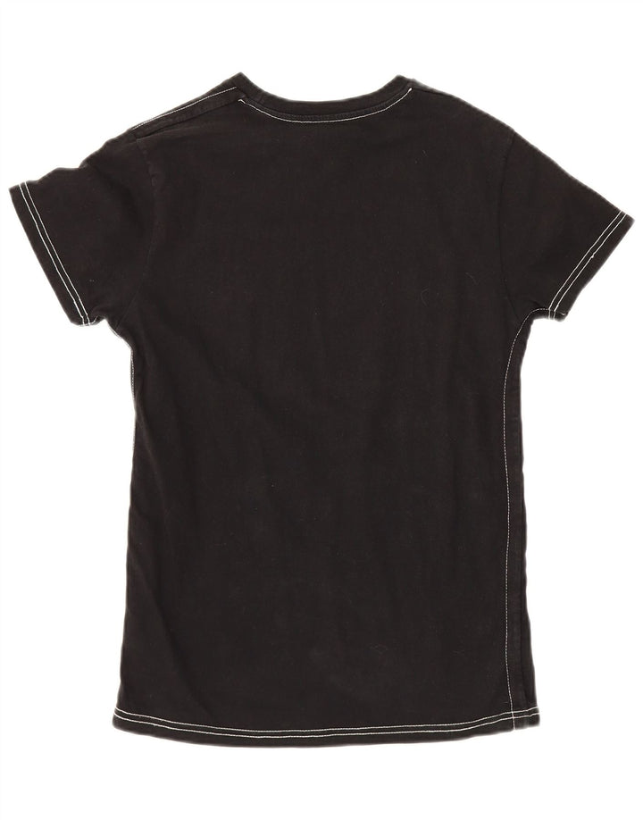 Levi's Womens Graphic T-Shirt Top UK 12 Medium Black Cotton